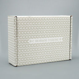 Коробка сборная С новым годом!, белый, 27 х 21 х 9 см - Дарите счастье фото 2