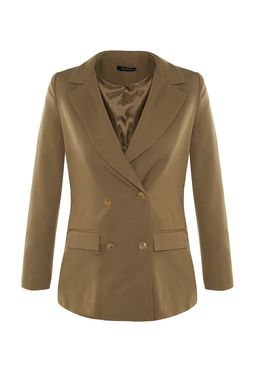 TRENDYOLMILLA Antrasit Regular Astarl? Dugme Detayl? Dokuma Blazer Ceket TWOAW21CE0264 фото 22