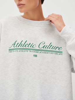 Свитшот оверсайз Athletic culture - NEVERLATE фото 3