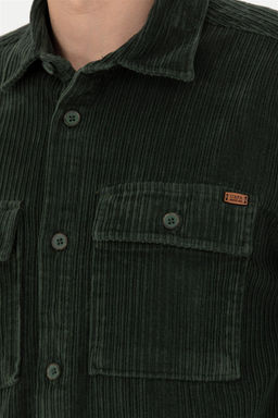 Мужская зеленая рубашка с длинным рукавом - U.s. polo assn фото 7