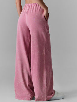 Брюки женские розовые с обработкой эйсид - Mark formelle фото 3