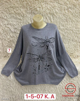 Свитер женский со стрекозами - Bruno фото 3