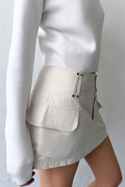 FALDA PANTAL?N BOLSILLOS / Hielo - Zara фото 3