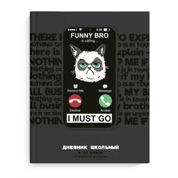 Дневник школьный 5-11 класс арт. 69720 ХМУРЫЙ КОТ