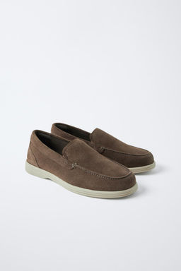 SPLIT SUEDE DECK SHOES - Zara фото 3
