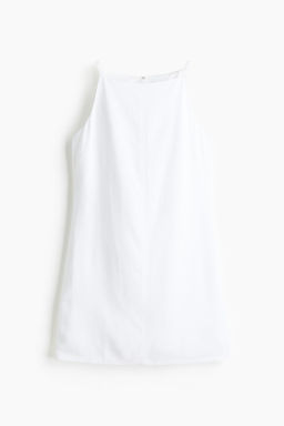 Vestido de tirantes en mezcla de lino