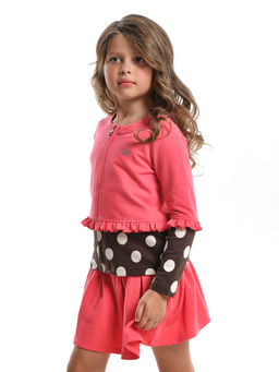 Джемпер на молнии UD 3839 коралловый - Mini maxi фото 3