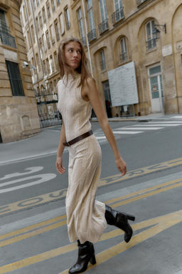 LONG JACQUARD DRESS
