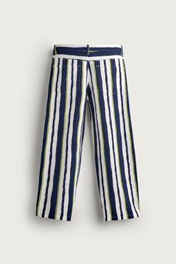 PANTAL?N STRAIGHT FIT RAYAS / Marino - Zara фото 8