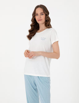 Beyaz K_sakollu Pijama Tak_m_ - Pierre cardin фото 3