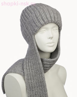 44353 F Ушанка женская флис (56-58)