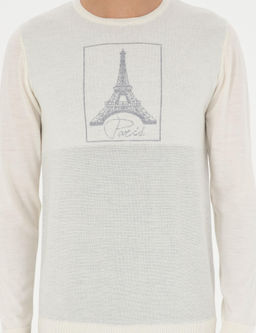 Белый зауженный свитер - Cacharel фото 6