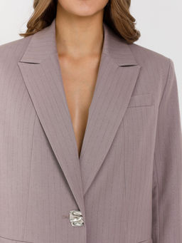 Жакет оверсайз в полоску