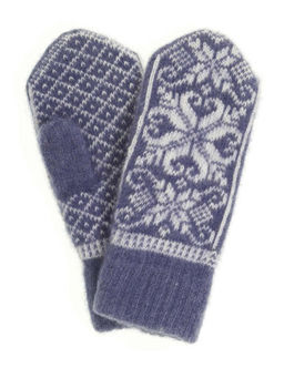 Варежки женские "Паук и снежинки" ПП 3237-11