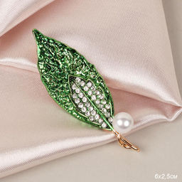 Брошь Лист / 5154 /уп 12/