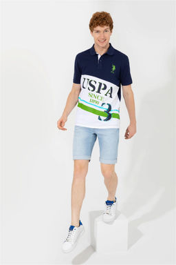 Мужская темно-синяя футболка с воротником-поло Неожиданная скидка в корзине - U.s. polo assn фото 4