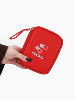 Косметичка-аптечка дорожная на молнии, с ручкой, Firstaid, красная - Simaland фото 4