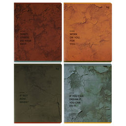 Тетрадь 48л. BG "Стена" клетка (Т5ск48_т 06758) тиснение