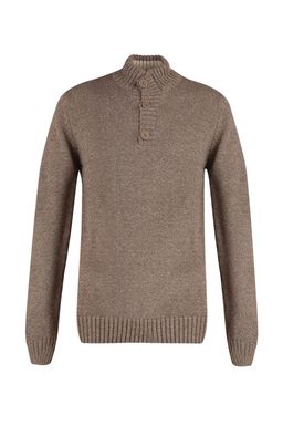 TRENDYOL MAN Vizon Casual Slim Fit Yunlu Yar?m Bal?kc? Dugmeli Triko Kazak TMNAW21KZ0394 - Trendyolmilla фото 14
