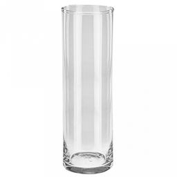 Ваза для цветов стеклянная "Пиксель" 1,35л, д8,5см, h28см, средняя, форма "цилиндр" (Россия)