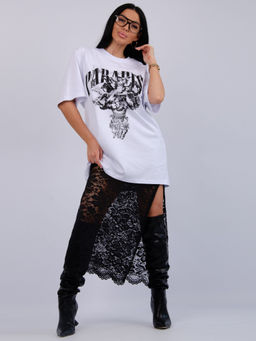 Костюм Монохром 2 чёрный, трикотаж - Малина фото 28