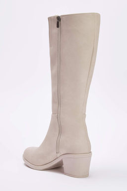 Trendyolmilla Shoes Siyah Fermuarl? Yuvarlak Burun Kad?n Blok Topuklu Cizme TAKAW25CZ00004  фото 5