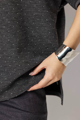 Блузка женская 4483/10/Серый, блеск