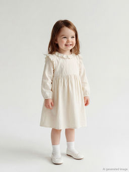 Bebe Yakal? F?rf?rl? K?z Bebek Elbise