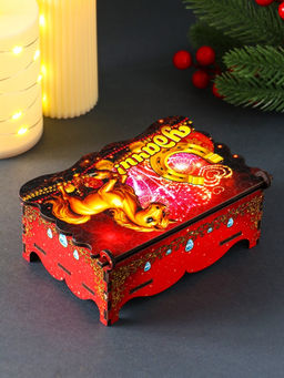 Шкатулка для украшений, подарков «Новогодний коняшка: Удачи», 14×9.3×6 см