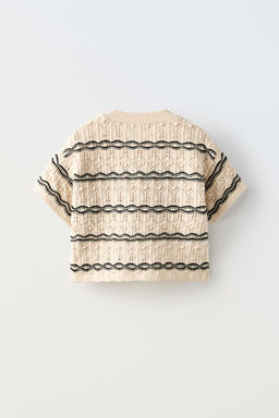 CROCHET KNIT T-SHIRT - Zara фото 2