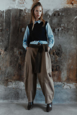 CONTRAST POPLIN SHIRT