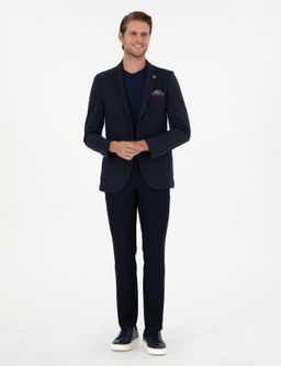 Lacivert Slim Fit Kuma_ Pantolon