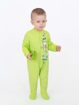 Комбинезон ясельный салатовый рыбак