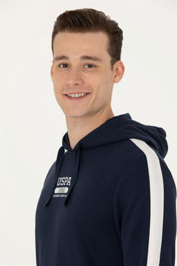 U. S. Polo Assn Мужская темно-синяя толстовка с капюшоном - U.s. polo assn фото 2