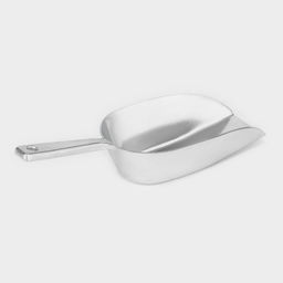 Совок для сыпучих продуктов, h=24.5 см, алюминий, серебристый