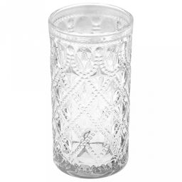 Версаль Стакан стеклянный 400мл, д7,3см, h14,3см, рельефное, прозрачное стекло (Китай) Цена указана за штуку. В коробке 6 штук.
