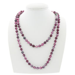 Бусы турмалин (имитация), круглые 8мм, длинные 120см