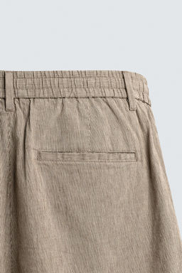 BERMUDA RELAXED FIT ALGOD?N - LINO / Marr?n - Zara фото 9