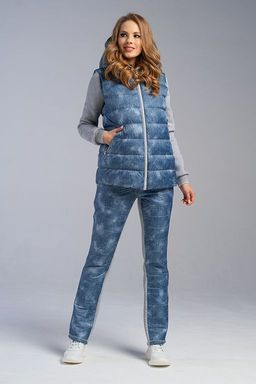 Жилет М-411 джинс - А+б коллекция фото 2