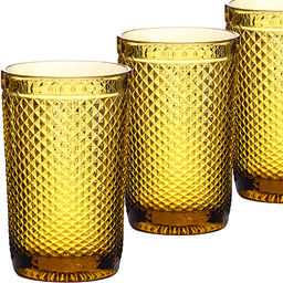 30477 Набор стаканов 370 мл 6шт ЯНТАРНЫЙ LR (х4)