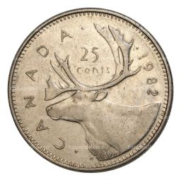 25 центов 1982 года Канада