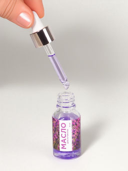 Масло для кутикулы и ногтей, с пипеткой, 15 мл, с ароматом лаванды - Qf фото 4