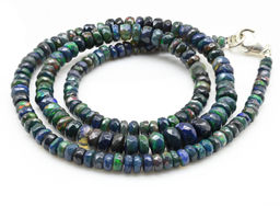 Украшение из Опала черного, 47см, 10,8г