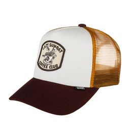 Бейсболка DJINNS арт. HFT Coffee Club (коричневый / белый)