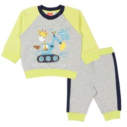 CRB wear/CWB 9886 комплект ясельный (джемпер, брюки), серый меланж/Ex.Cherubino