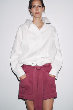 FLOWING SHORTS WITH BELT ZW COLLECTION - Zara фото 2