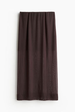 Falda midi de malla