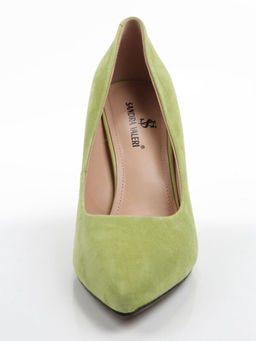 06-S3-7041 LT.GREEN Туфли женские (натуральная замша)