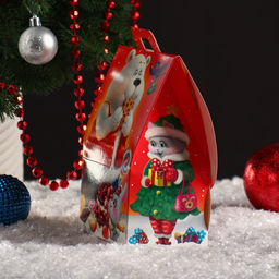 Цена за 5 шт. Подарочная коробка Сладкое счастье, домик, 12 х 8,5 х 17,5 см - Simaland фото 3