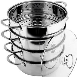 31072 Мантоварка 4х-ярусная 26см 5,1л 5пр нерж/ст MB (х6) - Mayer&boch фото 2